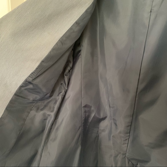 Esprit - Blue/White Pinstripe Blazer - Size 10 - Picture 7 of 15